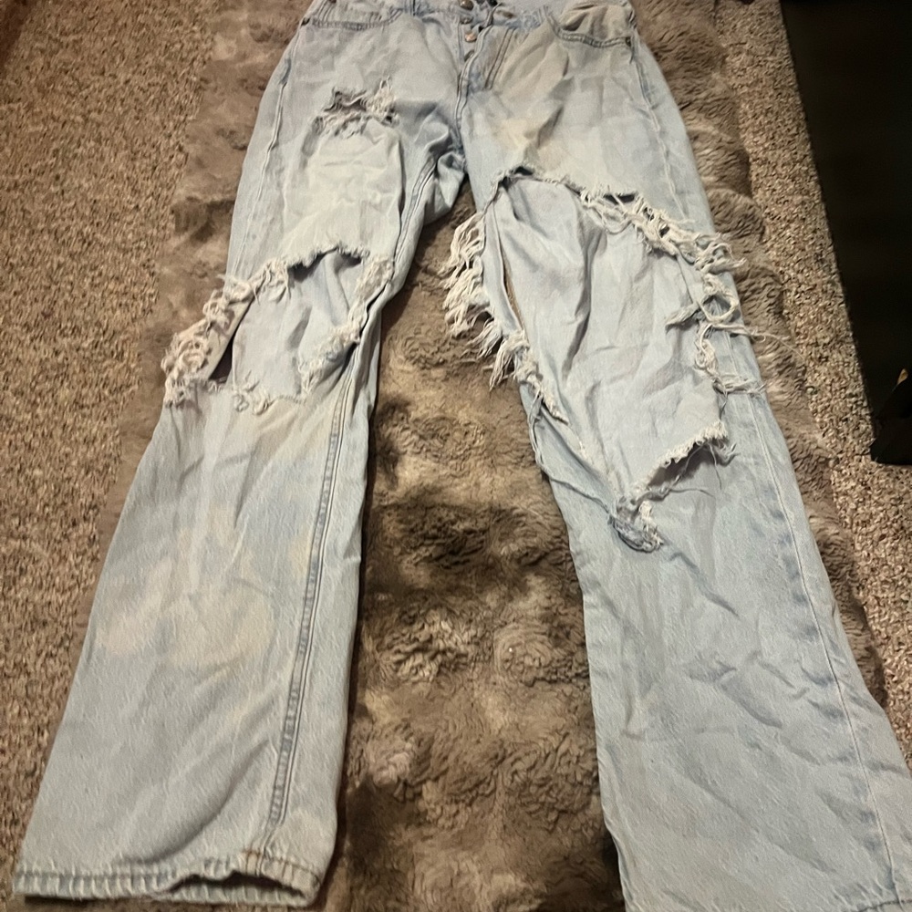 Aeropostale Light Blue Distressed Women's Jeans